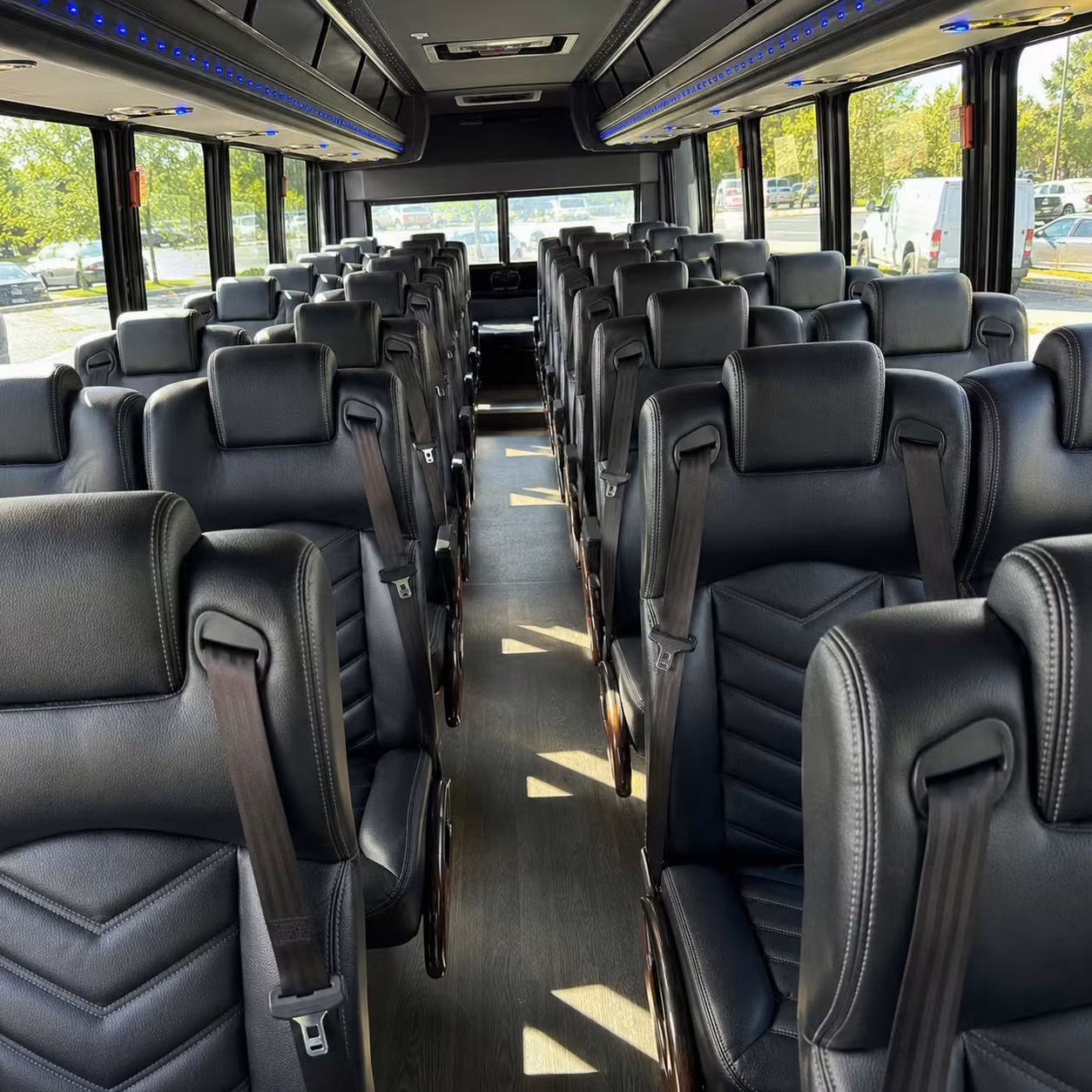 25 passenger minibus interior